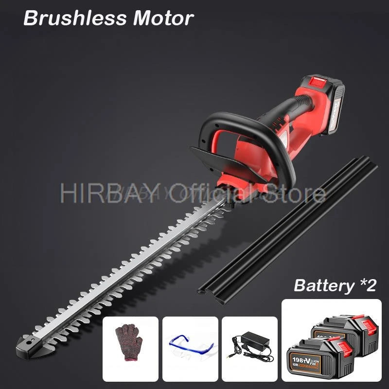 Cordless Hedge Trimmer Brushless Hedge Trimmer Dual Action Pruning Saw Cutter Rotating Handle Garden Tool for Makita 18V Battery