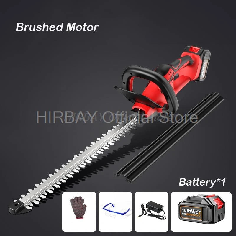 Cordless Hedge Trimmer Brushless Hedge Trimmer Dual Action Pruning Saw Cutter Rotating Handle Garden Tool for Makita 18V Battery