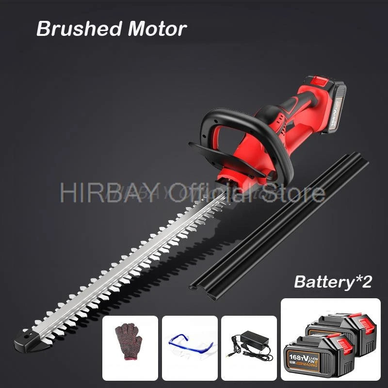 Cordless Hedge Trimmer Brushless Hedge Trimmer Dual Action Pruning Saw Cutter Rotating Handle Garden Tool for Makita 18V Battery