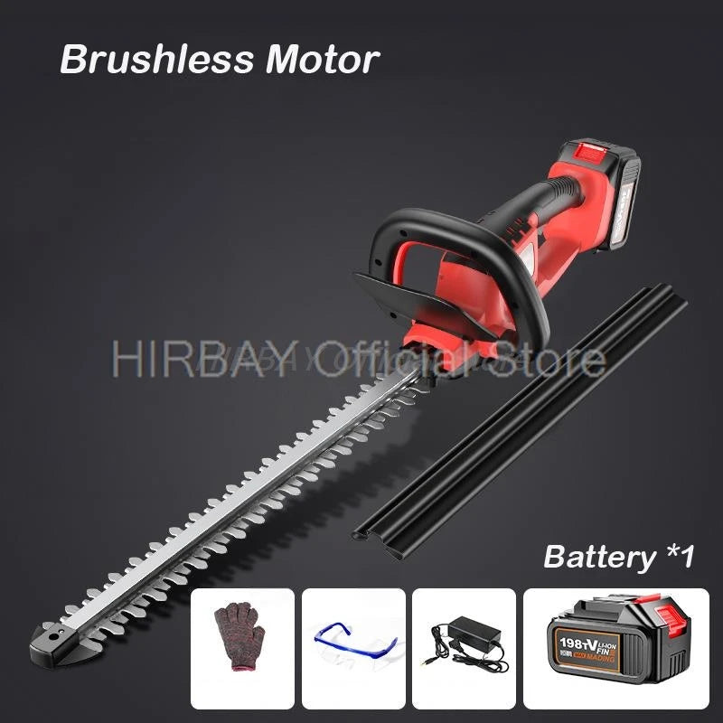 Cordless Hedge Trimmer Brushless Hedge Trimmer Dual Action Pruning Saw Cutter Rotating Handle Garden Tool for Makita 18V Battery