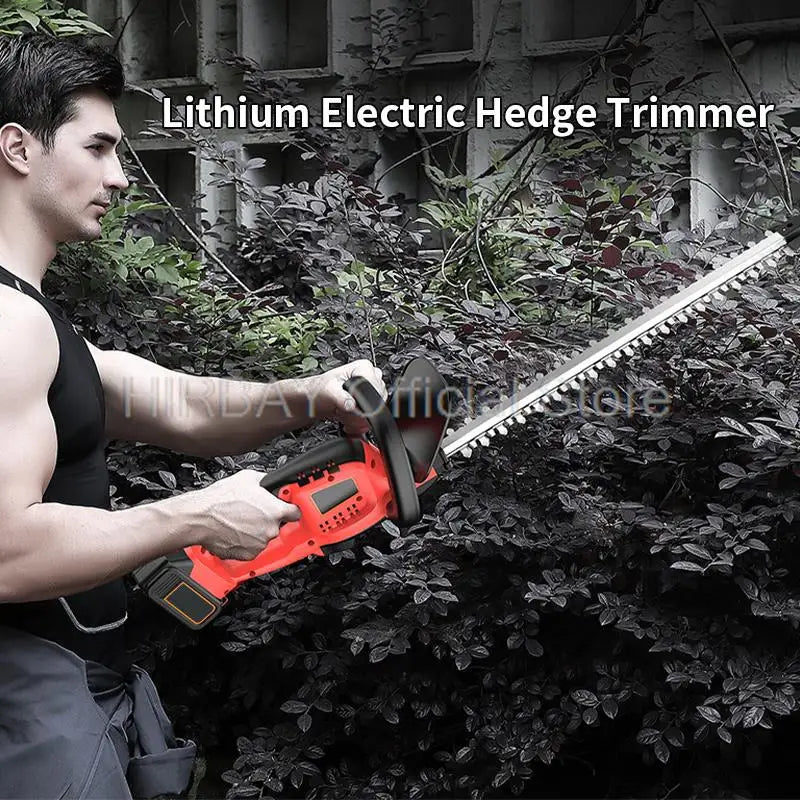 Cordless Hedge Trimmer Brushless Hedge Trimmer Dual Action Pruning Saw Cutter Rotating Handle Garden Tool for Makita 18V Battery